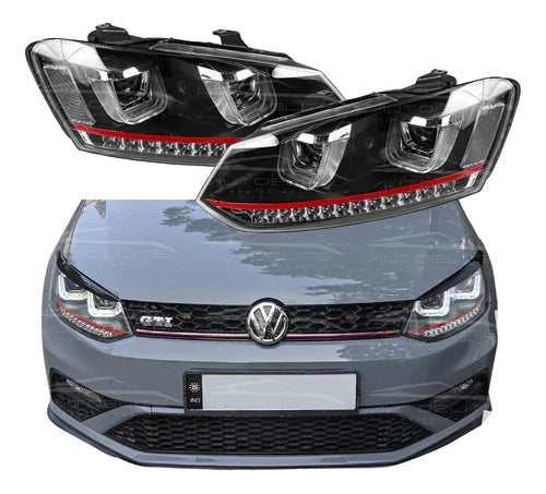 Faros Polo Gti Proyectores/lupas Xenón Led Drl 12 - 21 Sunny