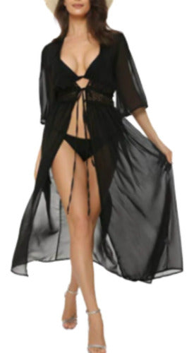 Vestido Largo De Playa Cubrir Bikini Para Mujer M-046