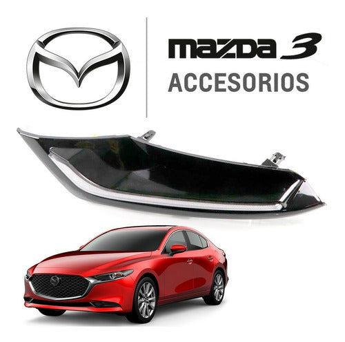 Par De Faros De Niebla Led Drl Mazda 3 2019-2022 Kit