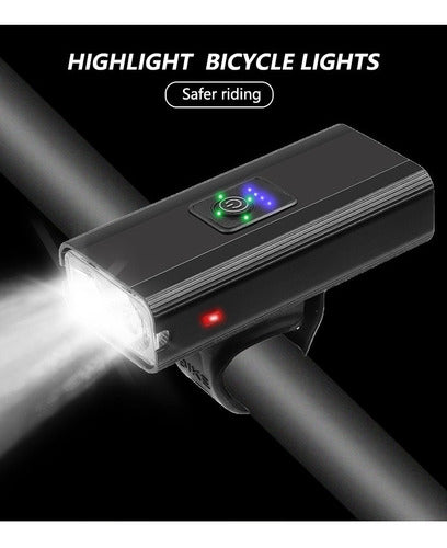 Lámpara De Luz De Bicicleta Recargable Usb