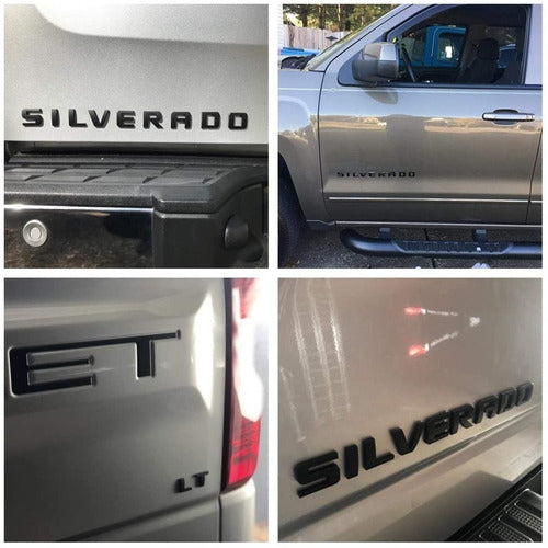 Silverado Negro Emblema Chevrolet 1500 2500 3500 Insignia
