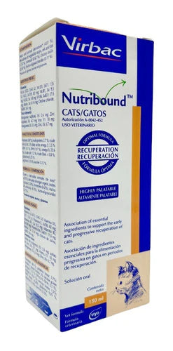 Nutribound Para Gatos Virbac 150 Ml Solución Oral Saborizado