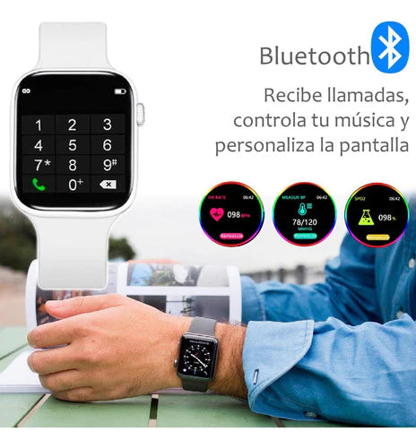Reloj Smartwatch Vak F9 Ip67 Metal Apple Health Pasos Calori