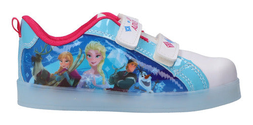 Tenis De Luz Para Niña Licencia Disney Frozen, Elsa Y Anna