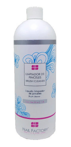 Limpia Pinceles Brush Cleaner 32 Oz , Nail Factory