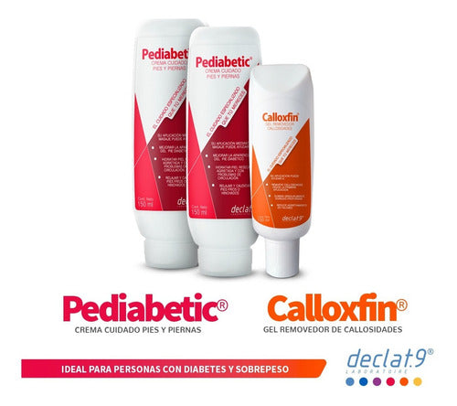 Kit De 2 Pediabetic + 1 Calloxfin Gel Para Callosidades