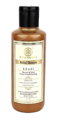 Khadi Shampoo Henna & Tulsi Libre De Sulfatos Y Parabenos