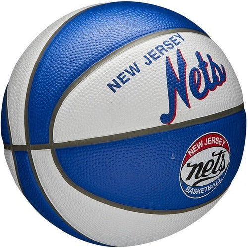 Balón Nba Mini #3 Retro Teams (nets) Wilson