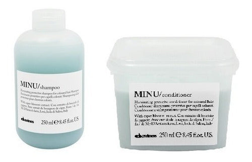 Kit Proteccion De Color Minu Shampoo Acondicionador Davines