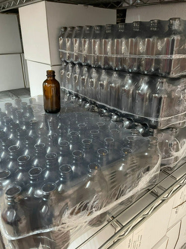 50 Botellas Frasco Gotero Vidrio Ambar 5ml