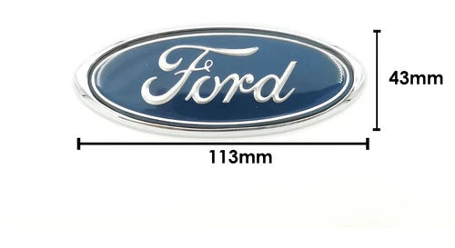 Emblema Para Ford, Parrilla Cajuela,  Color Azul, 3 Tamaños