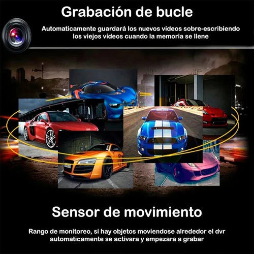 Espejo Retrovisor Camara Reversa Hopemob 7 Pul Tactil Dual