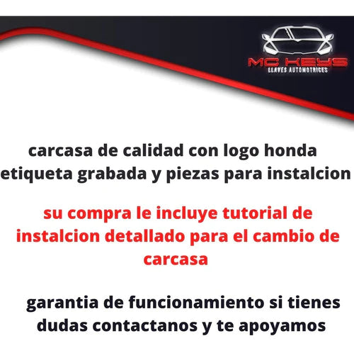 Carcasa Llave Honda Civic Accord 2006 A 2013 2007 2008 2009