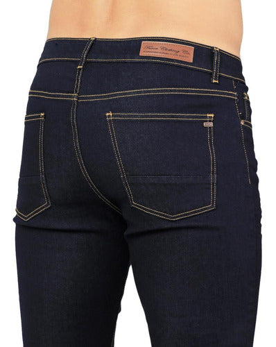 Jeans Básico Hombre Furor Indigo 62105607 Mezclilla Stretch