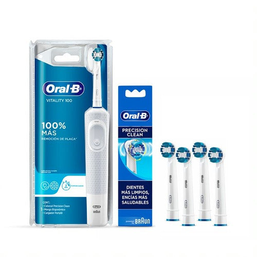 Cepillo Dental Eléctrico Oral-b Vitality 2d + 4 Repuestos