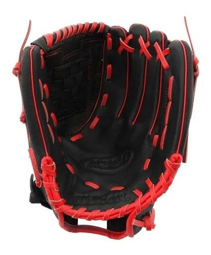 Guante Para Beisbol Softbol Wilson A360 13in Negro Rojo
