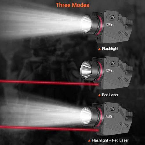 Mira Tactica Laser Con Linterna Pistolas Rifles Modelo A93