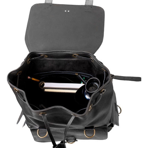 Mochila Laptop Bolsa Mujer Backpack Piel Denver Yayas
