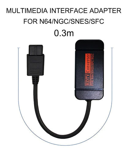 Cable Adaptador De Convertidor Hdmi Para Ngc/n64/sne Game