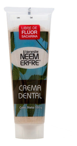 Paq.de 3-crema Dental Artesanal De Corteza De Neem Sin Fluor