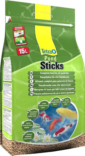 Alimento Carpas Tetrapond Sticks 1.68kg Alimentacion Peces