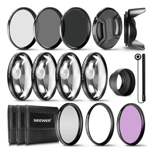 Kit Accesorio Filtro 77mm Lente Neewer Uv Cpl Fld Nd2 Nd4 Nd