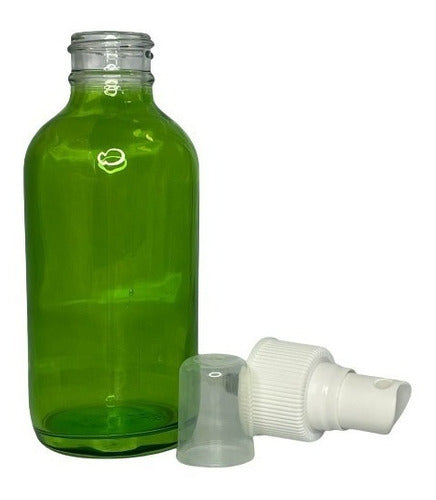 25 Frasco Botella 120 Ml Vidrio Atomizador Spray Verde