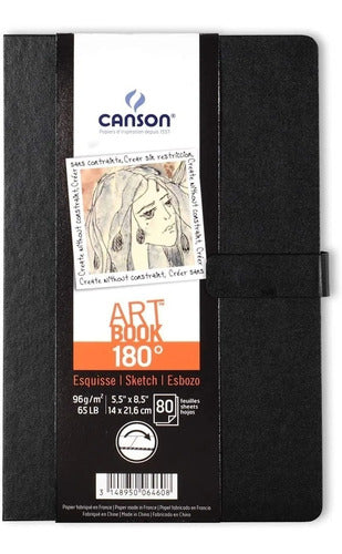 Cuaderno Dibujo Boceto Canson Art Book 180 14x21.6cm 80h 96g