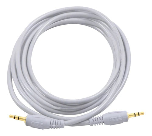 Cable De Audio 3.5mm A 3.5mm Auxiliar 3 Metros Uso Rudo Aux