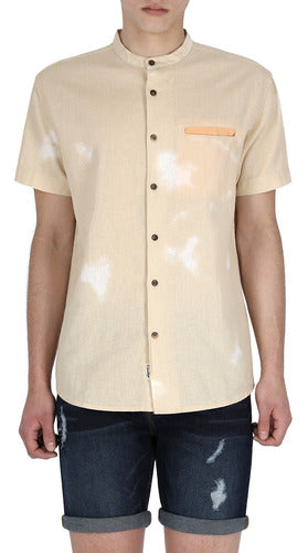 Camisa Manga Corta Texturas De Hombre C&a (3027492)