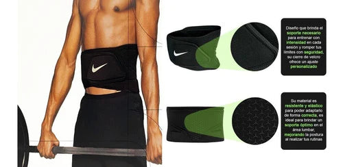 Faja Para Pesas Gym Crossfit Nike Pro Waist Wrap 3.0 Unisex