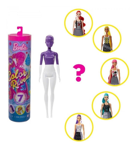 Barbie Color Reveal Fashionista 7 Sorpresas Cambia De Color