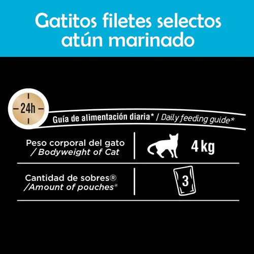 Sheba Alimento Húmedo Gatos, Filete Salmón Marinado,24sobres