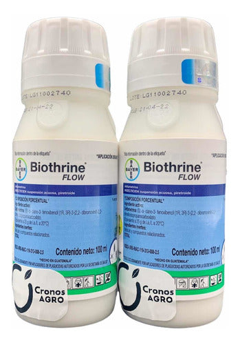 Biothrine Flow Insecticida Chinches Pulgas Arañas 2pz 100 Ml