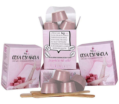 Cera Española Baykini Cotton Candy Para Piel Sensible 1 Kilo