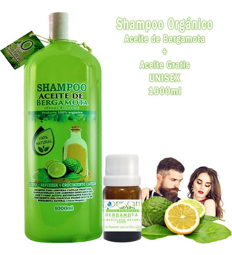 Shampoo De Bergamota 1 Litro Mas Aceite Gratis