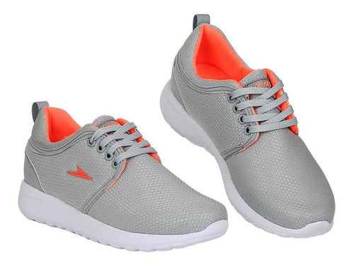 Tenis Casual Mujer Whats Up Gris 06903342 Textil