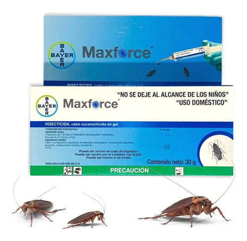 Pack- 2 Maxforce Bayer 30gr Cebo Mata Cucarachas Profesional