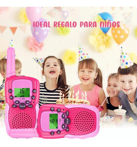 Radios Walkie Talkies Con 22 Canale Para Niño 3 Millas 2 Pcs