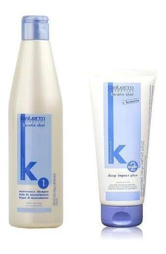 Keratin Shot Kit De Mantenimiento Salerm Shampoo Y Mask