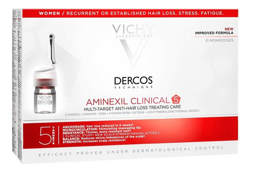 Vichy Dercos Ampolletas Aminexil Clinical 12pz