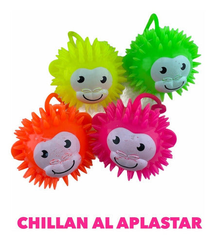 12 Pelota Yoyo Brinca Juguete Chillon Fiesta Piñata Colores