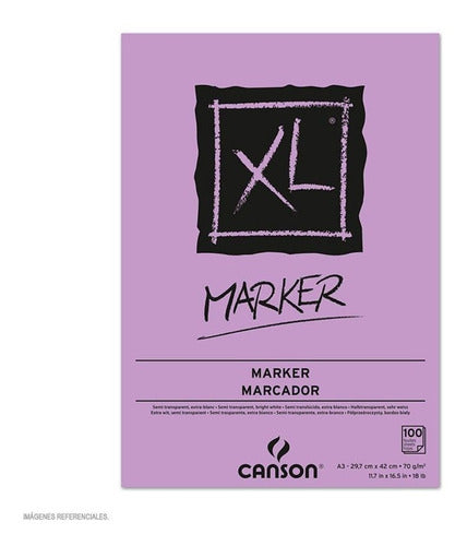 Block Dibujo Xl Marker Plumon Canson Arte Boceto 30 X 42