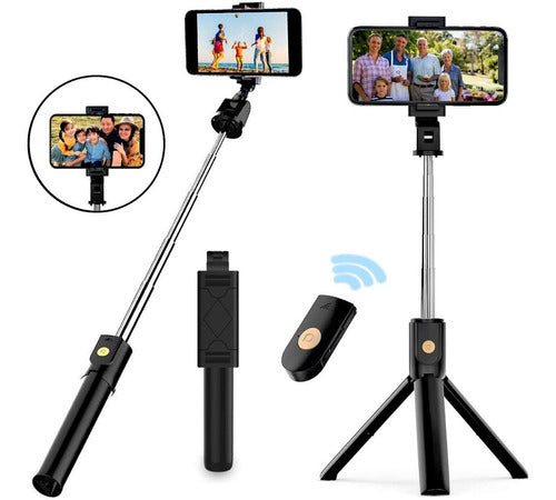 Brazo Extensible Para Selfie Con Trípode Y Con Bluetooth For