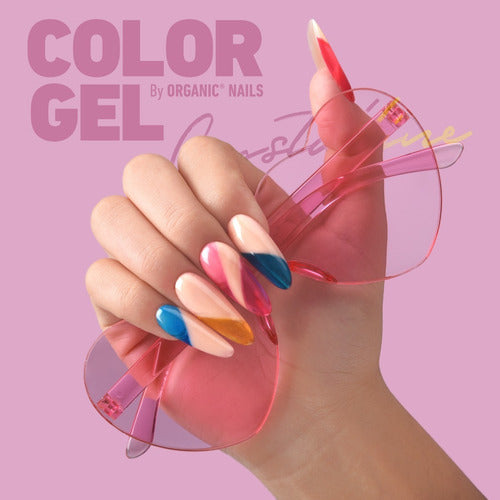 Color Gel Organic Nails Kit De 6pzs+lampara De 48w