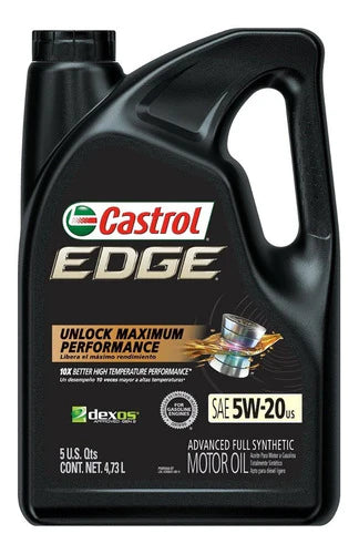 Aceite Castrol Edge 5w20  Sintetico 4.73l