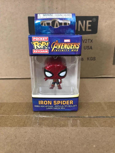 Llavero Iron Spider Pocket Pop Avengers Marvel Funko