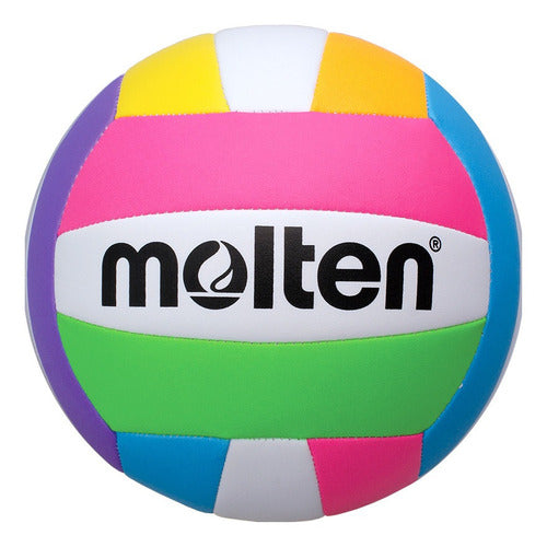 Balon Voleibol Molten Ms500 Neon Pu Varios Colores #5