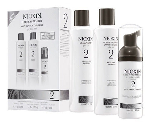 Kit Nioxin 2 Natural Hair Progressed Thinning Light Moisture