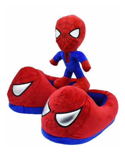 Pantuflas Mas Peluche Spiderman
